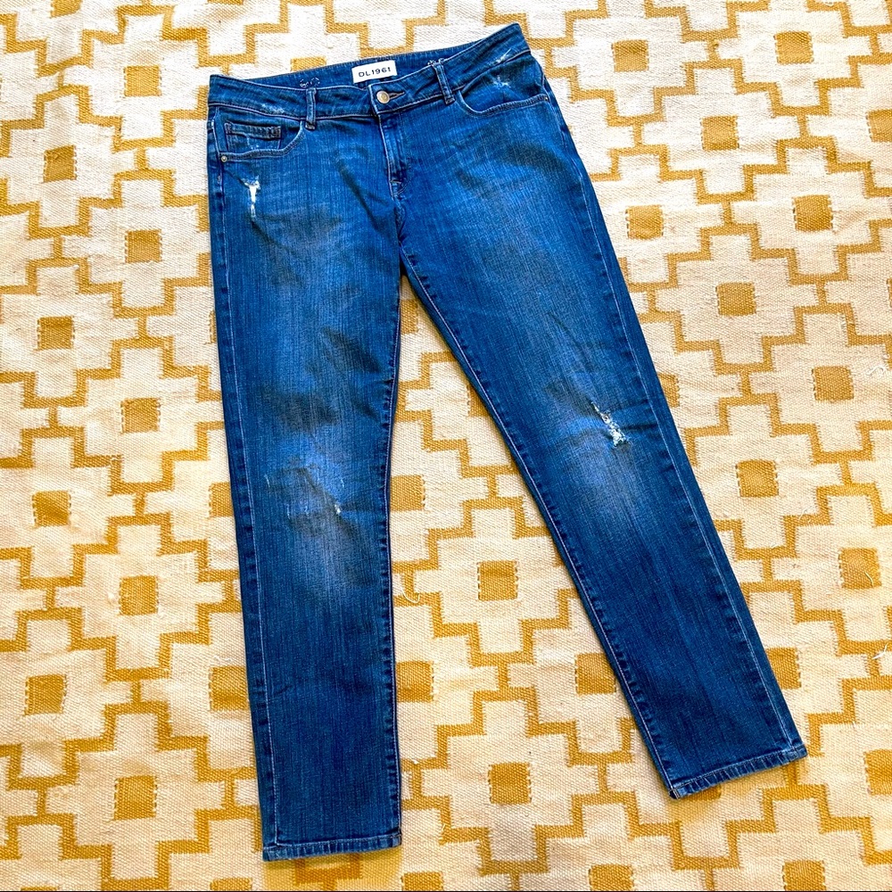 DL1961 Riley boyfriend ravel Made in USA designer denim jeans Barney’s NY 29